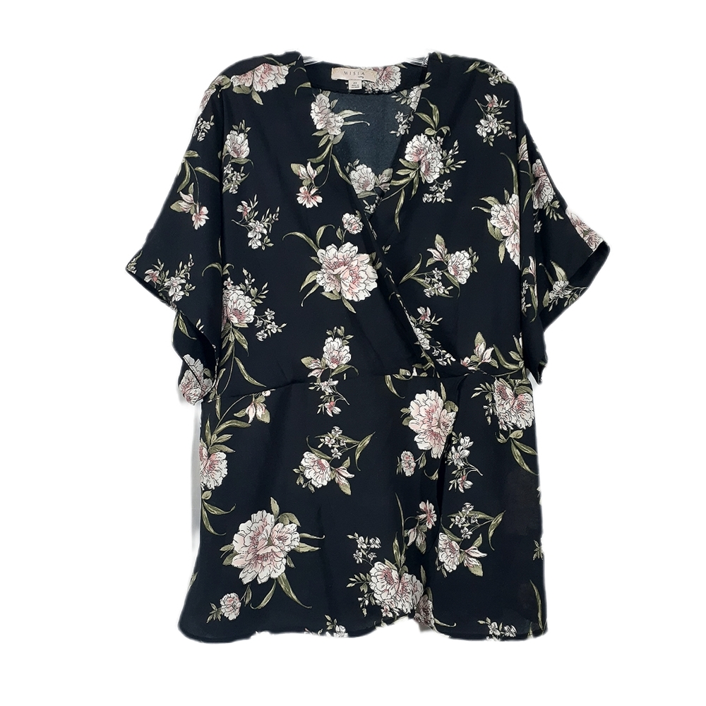 Misia Floral Wrap Top